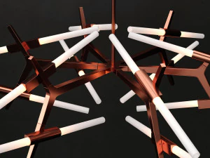 chandelier agnes 24 lights 3D Model