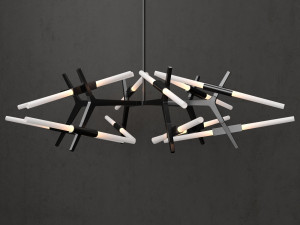 chandelier agnes 24 lights 3Dモデル