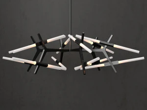 chandelier agnes 24 lights 3D Model