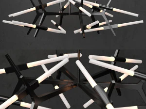chandelier agnes 24 lights 3D Model