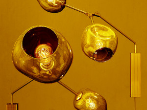 branching bubble wall light Model 3D