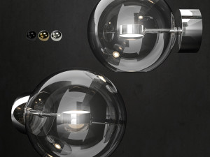 giopato and coombes bolle wall light 1 lamp 3D Модель
