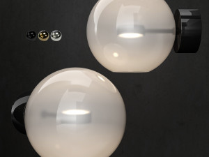 giopato and coombes bolle wall light 1 lamp 3D Модель