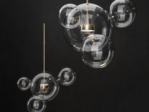 chandelier giopato coombes bolle 4 lights 3D मॉडल