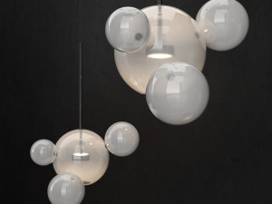 chandelier giopato coombes bolle 4 lights 3D Модель