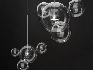 chandelier giopato coombes bolle 4 lights 3D Модель