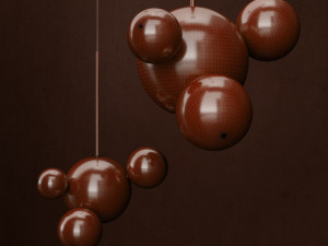 chandelier giopato coombes bolle 4 lights 3D Модель