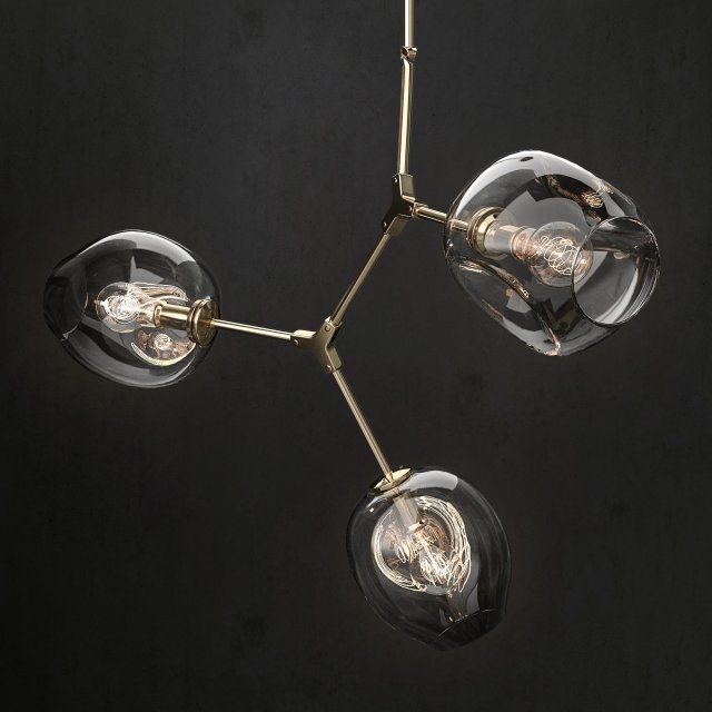 branching bubble 3 lamps Modelo 3D .c4d .max .obj .3ds .fbx .stl .blend 