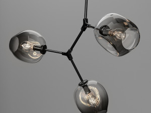 branching bubble 3 lamps Modelo 3D