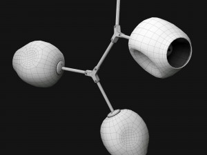 branching bubble 3 lamps Modelo 3D