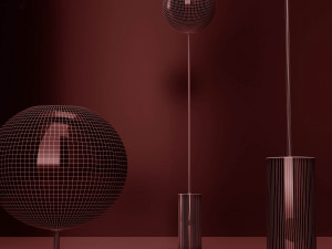 floor lamp giopato and coombes bolle soffio long 3D Model