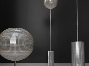 floor lamp giopato and coombes bolle soffio long 3D Model