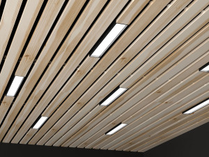 wooden ceiling 3D Модель