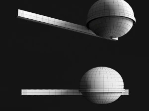 lampada da parete vibia palma 3700 Modello 3D