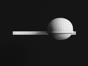 lampada da parete vibia palma 3700 Modello 3D