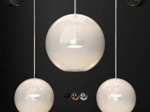 wall light giopato and coombes bolle vertical longe 3D Model