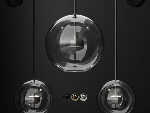 wall light giopato and coombes bolle vertical longe 3D Model