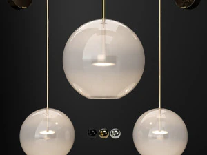 wall light giopato and coombes bolle vertical longe 3D Model