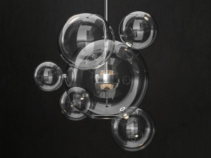 chandelier giopato coombes bolle 6 lights 3D 모델