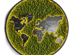 vertical garden world map 3D Модель