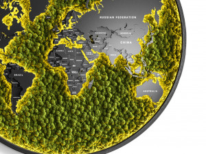 vertical garden world map Model 3D