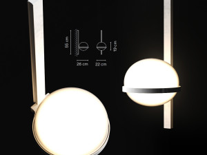 wall light vibia palma 3710 3D Model