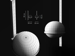 wall light vibia palma 3710 3D Model