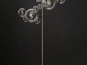 floor lamp giopato and coombes bolle 12 3D मॉडल