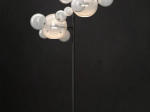floor lamp giopato and coombes bolle 12 3D Model