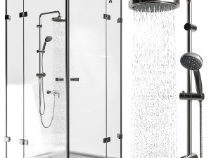 shower ravak brilliant Modello 3D