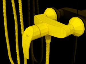 shower ravak brilliant Modello 3D