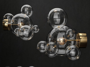 giopato coombes bolle wall lamp is suitable for the living room dining room and bedroom both for 3D Model