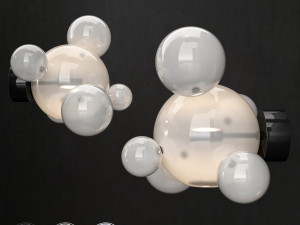 giopato coombes bolle wall lamp is suitable for the living room dining room and bedroom both for 3D 模型