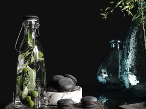 table settings with olive branch 3D मॉडल