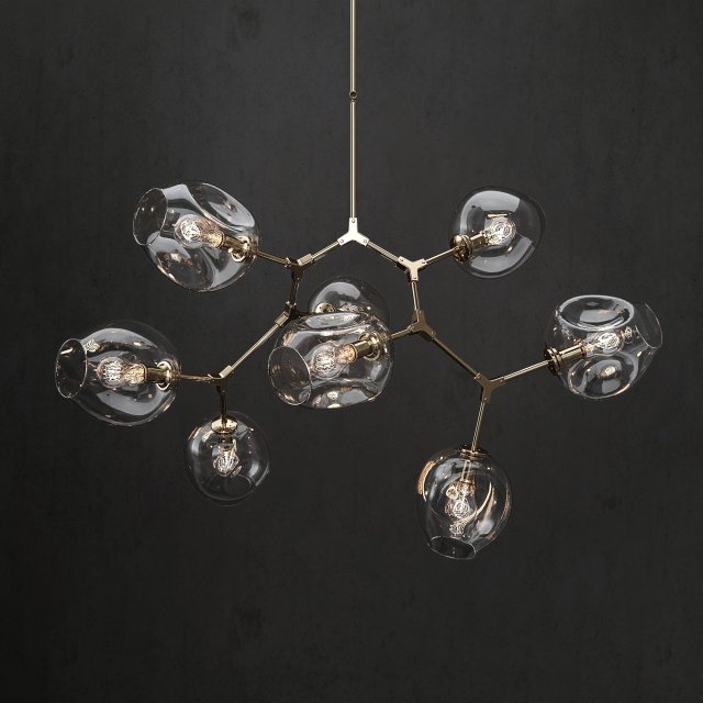 branching bubble 8 lamps 2 3Dモデル .c4d .max .obj .3ds .fbx .stl .blend 