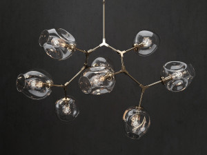 branching bubble 8 lamps 2 3D Model