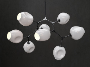branching bubble 8 lamps 2 3Dモデル