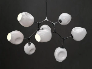 branching bubble 8 lamps 2 3D Model