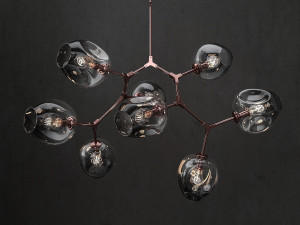 branching bubble 8 lamps 2 3Dモデル