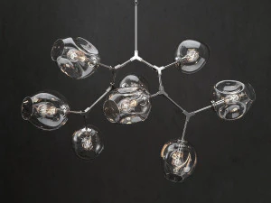 branching bubble 8 lamps 2 3D Model