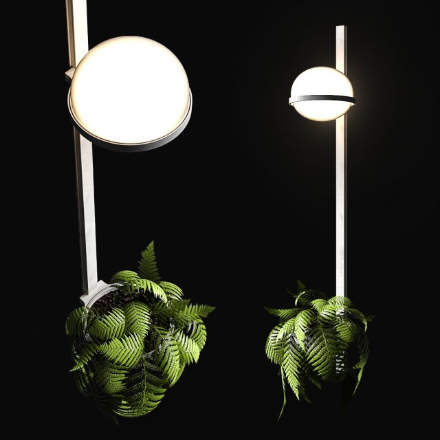 wall light vibia palma 3714 3D Model .c4d .max .obj .3ds .fbx .stl .blend