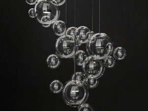 chandelier giopato coombes bolle 24 lights 3D 모델