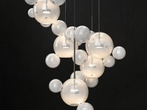 chandelier giopato coombes bolle 24 lights 3D 모델