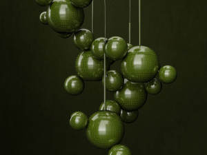 chandelier giopato coombes bolle 24 lights 3D 모델
