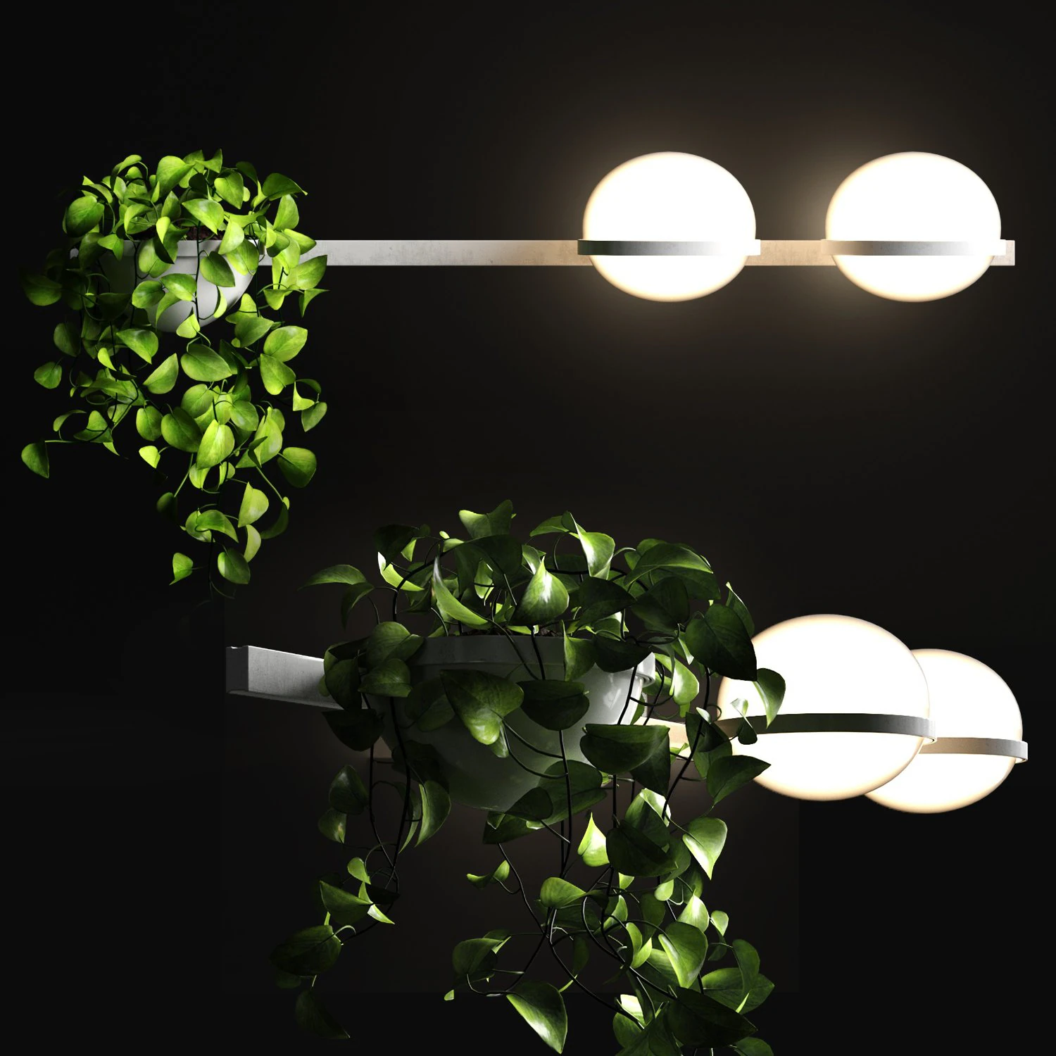 vibia palma 3704 3D Model .c4d .max .obj .3ds .fbx .stl .blend 