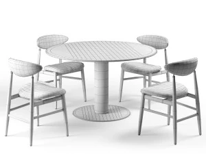 gubi dining set 3D Model
