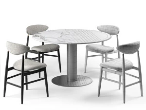 gubi dining set 3D Model