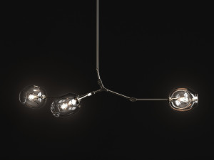 branching bubble 3 lamps 2 3D Модель