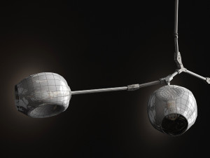 branching bubble 3 lamps 2 3D Модель