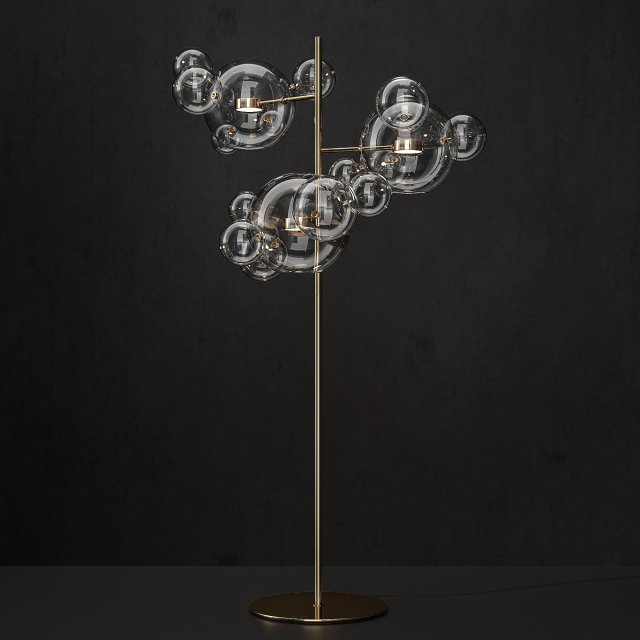 floor lamp giopato and coombes bolle 18 Modelo 3D .c4d .max .obj .3ds .fbx .stl .blend 